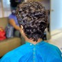 Natural updo