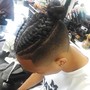 Straight back feed in braids 15-20