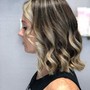 Root touch up, cut and style