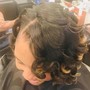 Bridal Elegance Pin Up w Pincurls