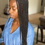 Small Bohemian Knotless Braids