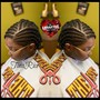 Large Knotless braids mid back length