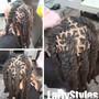 Loc Retwist bantu knots