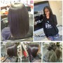 Natural hair blow out