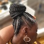 Medium Mohawk Braids with shaved sides