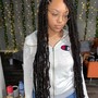 Invisible locs Bob length