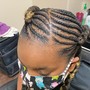 Kid's Braided ponytail/bun