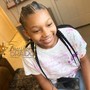 Kids medium Knotless Box Braids