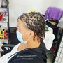 Men’s 2-3 Design Cornrows(half hair shaved)