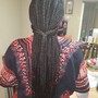 Knotless Box Braids middium bra length