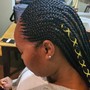 Knotless Box Braids middium bra length