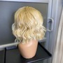 Human hair wig install