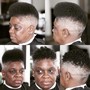 Designer Cut[Afro, Mohawk, or Box]