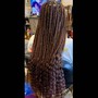 Knotless Box Braids SM/MED + CURLS