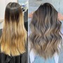 Balayage with Lowlights