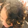 Bridal Elegance Pin Up w Pincurls