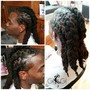 natural up do/ twist/