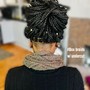 natural up do/ twist/