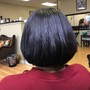 Short cut and styled (cut included)