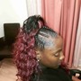 Quick Weave half up half down