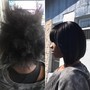 BLow-out and press(NATURAL HAIR)