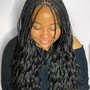 Human Hair Knotless Braid