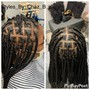 10 or more feedin braids with weave straight back