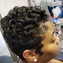 Finger waves (relaxed hair)