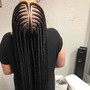 Large Knotless Box Braids