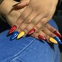 Custom acrylic nails