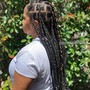 Bohemian Knotless Box Braids (Mid-back) Medium