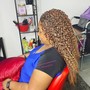 Curly hair Texture Micro Braids