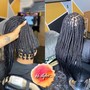 Smedium Knotless Box Braids-Mid Back