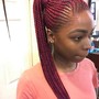 3 ways part crochet braids/model