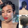 shampoo style and contouring (wave curls)