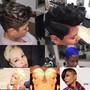 Texturized/cut/style/short hair