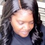 Quick weave lace closure