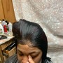 Silk wraps long hair( Above the ear)