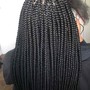 SMALL PLAITS MID-BACK