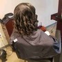 Clip ins with braid down