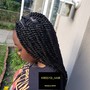 Goddess Boxbraids Smedium size waist length