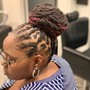 Locs maintenance RESISTANT LOCS (fresh locs) with loc repair -all over