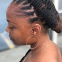 Braided Mohawk with box braids