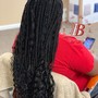 Large Butt Length Box Braids