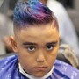 Mens hair cut and color