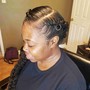 Partial Sew In ear down and style