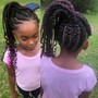 Kids medium box braids