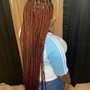 Waist length invisible locs