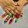 Custom acrylic nails