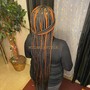 Med knotless Braids